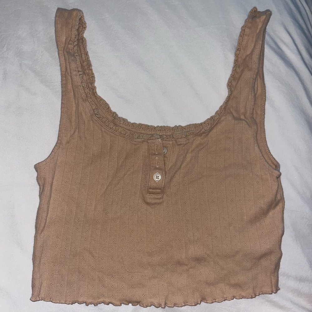 American eagle AE tan tank top size m